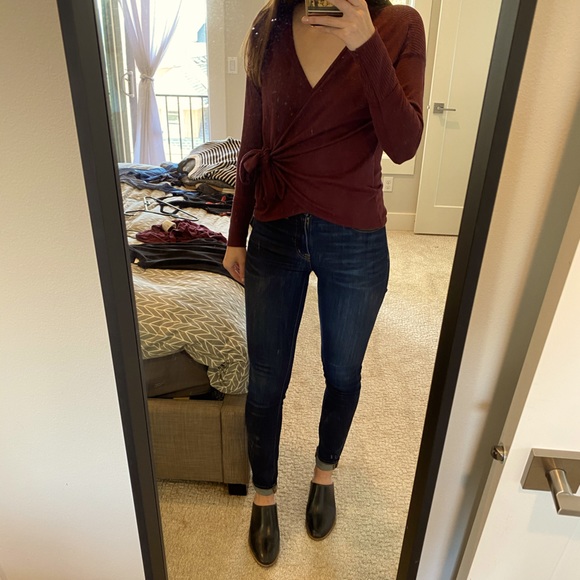 abercrombie wrap sweater